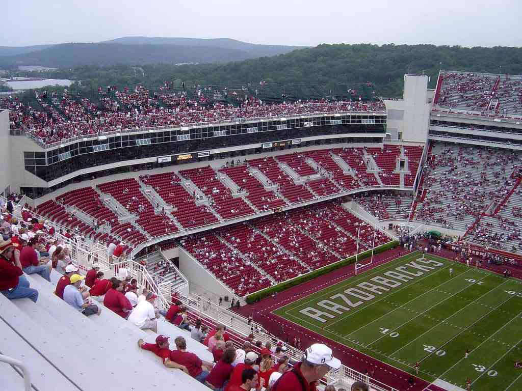 Best Seats at Razorback Stadium
Photo Credit: Bobak Wikipedia.