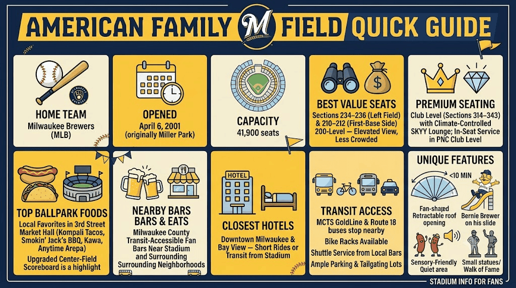 American Family Field: Best Seats and Tips for Milwaukee Brewers Games.