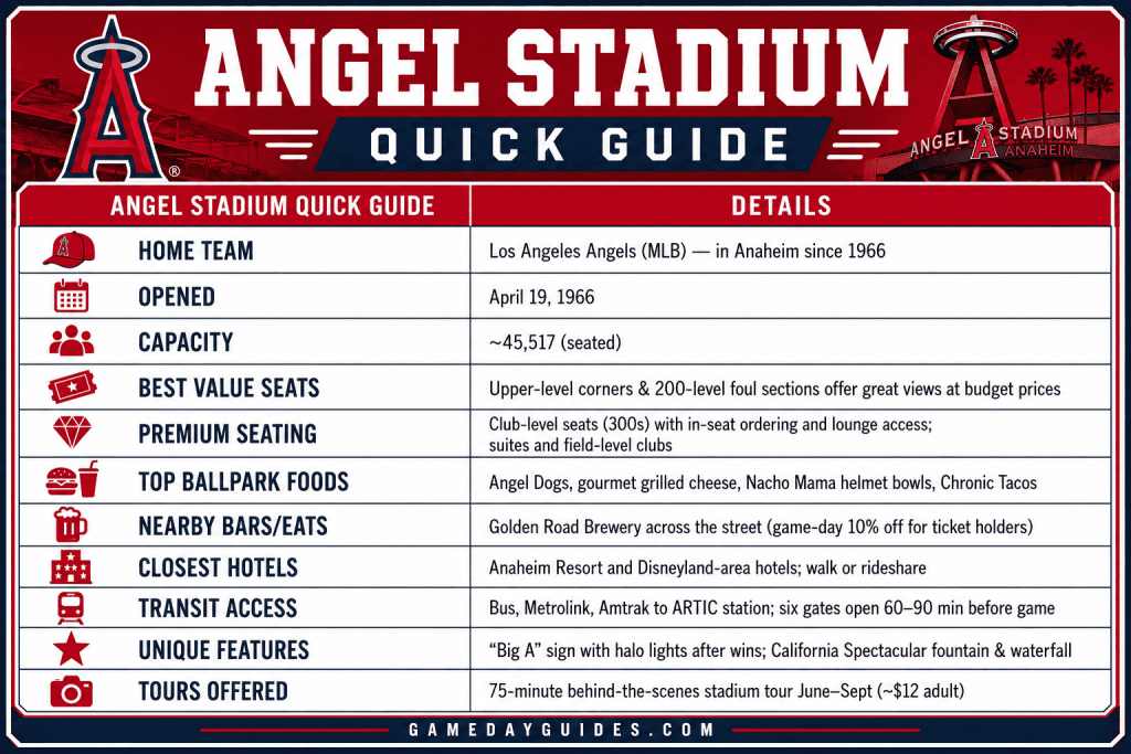 Angel Stadium Quick Guide
