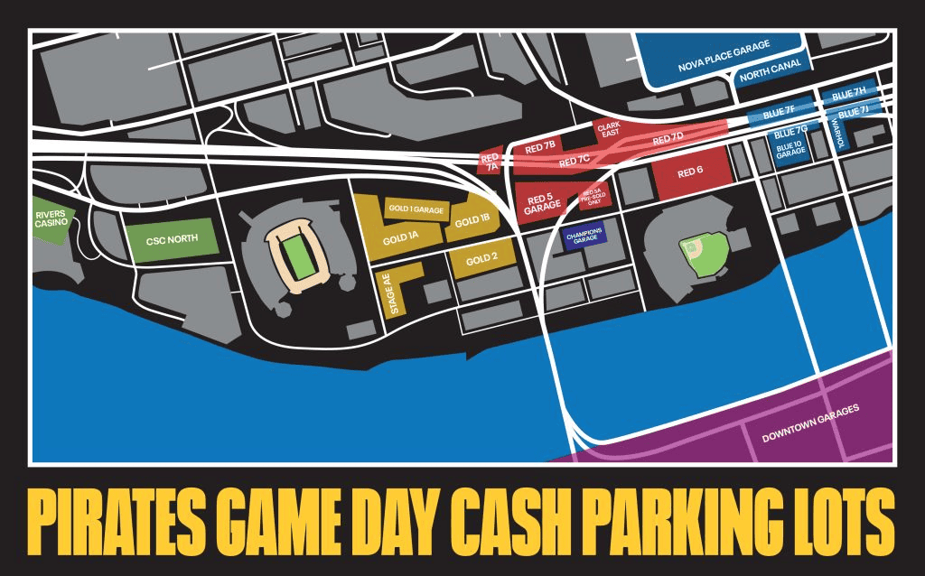 PNC Park in Pittsburgh: Best Seats, Insider Tips for Pirates Games 6 Parking Map