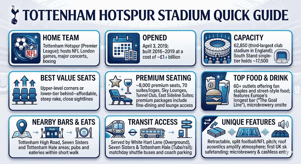 Tottenham Hotspur Stadium Quick Guide