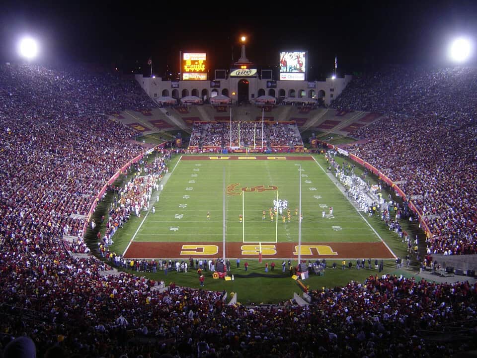 LA Coliseum (USC): Seating, Parking, Capacity and Tips 9 USC Football ScenePhoto Credit wikipedia