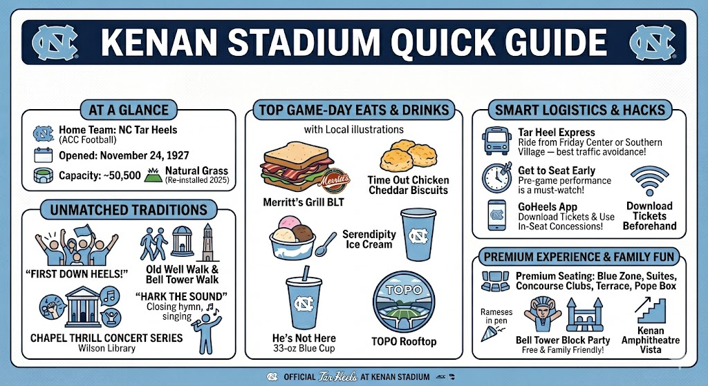 Kenan Stadium: UNC Tips, Best Seats and Guide.